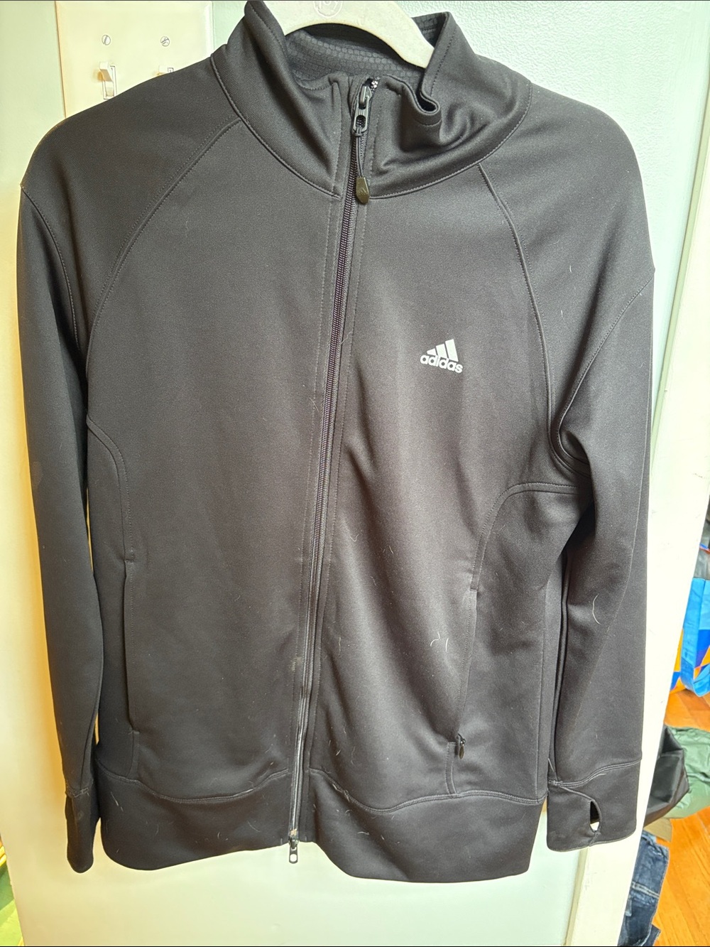 adidas Black Full-Zip Performance Jacket